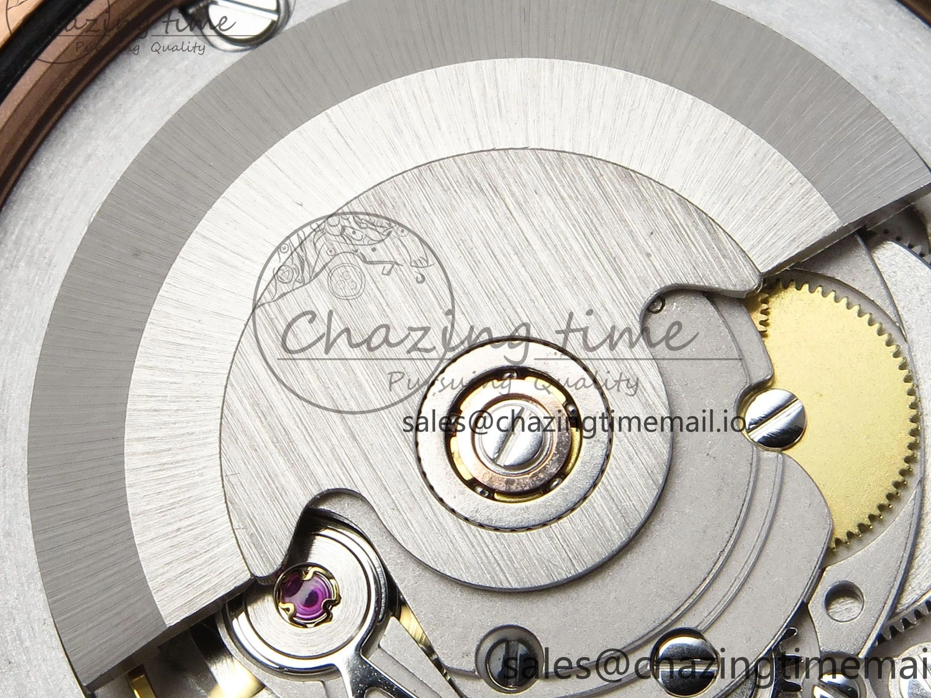 MiroTime 0310 Trendsetting DayDate 40 RG QF 1:1 Best Edition Green Roman Dial Diamonds Bezel on President Bracelet A2836 V5 (Gain Weight) 468